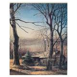 Framed Signed Print by Terry Redlin - "Closed for the Season"