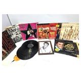 Collection of Vintage ELVIS Vinyl Records w/Photo & Concert Ticket Stub