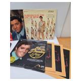 Collection of Vintage ELVIS Vinyl Records w/Photo & Concert Ticket Stub