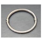 Hand Hammered Sterling Silver Bracelet