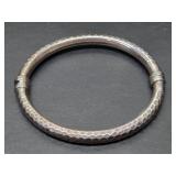 Hand Hammered Sterling Silver Bracelet