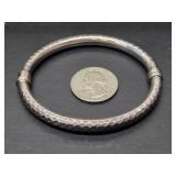 Hand Hammered Sterling Silver Bracelet