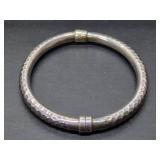 Hand Hammered Sterling Silver Bracelet