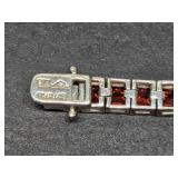 Sterling Silver & Colorful Gemstone Tennis Bracelet