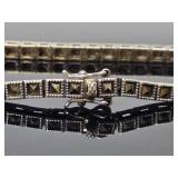 Sterling Silver & Marcasite Tennis Bracelet