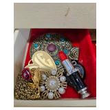 Vintage Jewelry Box Full of Vintage Costume Jewelry