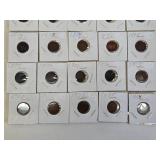 Lot of 26 Antique US Indian Head Pennies 1880-1908