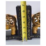 Nice Set of Hand Carved Stone Elephant Bookends