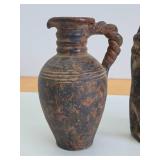 3 Old Vintage Earthenware / Terra Cotta Vessels