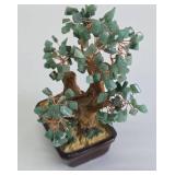 2 Vintage Wire Tree w/Gemstones - Amethyst & Green Aventurine