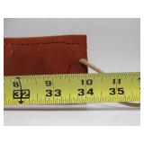 Excellent Old Vintage Native American Style Beaded Leather Belt w/American Flags