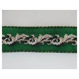 Antique Beaded Belt w/Brass Ship Buckle