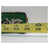 Antique Beaded Belt w/Brass Ship Buckle