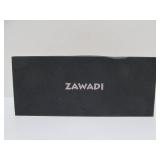 Large New in Box ZAWADI Ostrich Leather & Swarovski Necklace w/Box