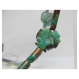 2 Vintage Native American Turquoise Necklaces - One Carved Fetish Necklace