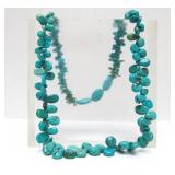 2 Vintage Native American Turquoise Necklaces - One Carved Fetish Necklace