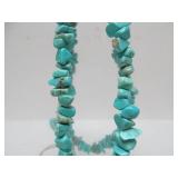 2 Vintage Native American Turquoise Necklaces - One Carved Fetish Necklace