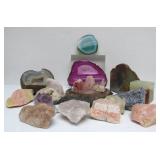 Estate Lot of LARGER Stones - Agates, Quartz Geodes etc