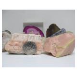 Estate Lot of LARGER Stones - Agates, Quartz Geodes etc