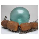 LARGE Vintage Japanese Glass Fishing Float etc