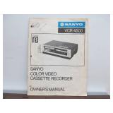 Working SANYO Betacord VCR 4500 w/Collection of Beta Tapes Movies etc