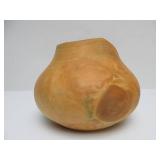 Handmade Burl Wood Basket & Signed Turned Wood Vase