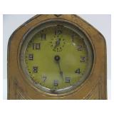 Antique Heavy Cast Metal Desk Clock