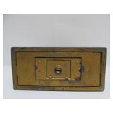 Antique Heavy Cast Metal Desk Clock