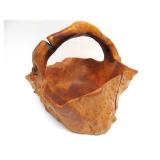Very Nice Burled Wood Basket
