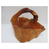 Very Nice Burled Wood Basket
