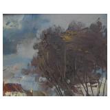 Very Nicely Painted Vintage Framed Signed Oil on Canvas Impressionist Painting