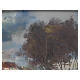 Very Nicely Painted Vintage Framed Signed Oil on Canvas Impressionist Painting