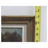 Very Nicely Painted Vintage Framed Signed Oil on Canvas Impressionist Painting