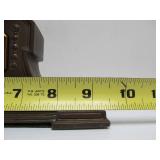 Antique LUX Heavy Cast Metal Mantel or Desk Clock