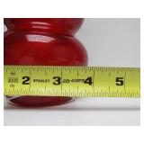 Excellent Mid Century Tall Red Glass Vase