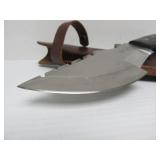 Awesome iPak - D2 Hunting/Camping Knife w/Leather Sheath