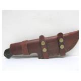 Awesome iPak - D2 Hunting/Camping Knife w/Leather Sheath