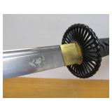 Japanese Damascus Steel Katana Blade Samurai Sword