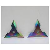 Group of Steel Throwing Stars