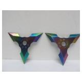 Group of Steel Throwing Stars