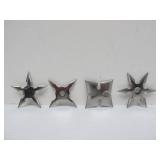 Group of Steel Throwing Stars