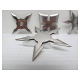 Group of Steel Throwing Stars