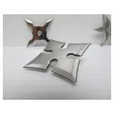 Group of Steel Throwing Stars