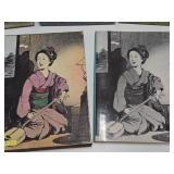 Very Nice Group of 4 LARGE Vintage Japanese Art Books w/Outer Covers