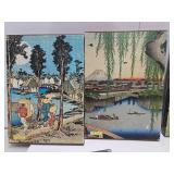 Very Nice Group of 4 LARGE Vintage Japanese Art Books w/Outer Covers