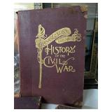 Estate Lot of Large Hardcover Antique 19th Century Illustrated Books on the Civil War - Books #14