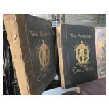 Estate Lot of Large Hardcover Antique 19th Century Illustrated Books on the Civil War - Books #14