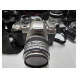 HUGE Estate Lot of Assorted Vintage Cameras Lenses etc