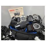 HUGE Estate Lot of Assorted Vintage Cameras Lenses etc