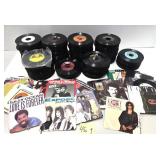 Estate Lot of Assorted Vintage Vinyl 45 Records #1 - Mixed Genre - UNSEARCHED